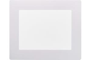 ORGATEX Clearview, Transparent PVC Window with Adhesive Frame, Letter Size; 11” Wide x 8.5” High: 10 Pack (White)