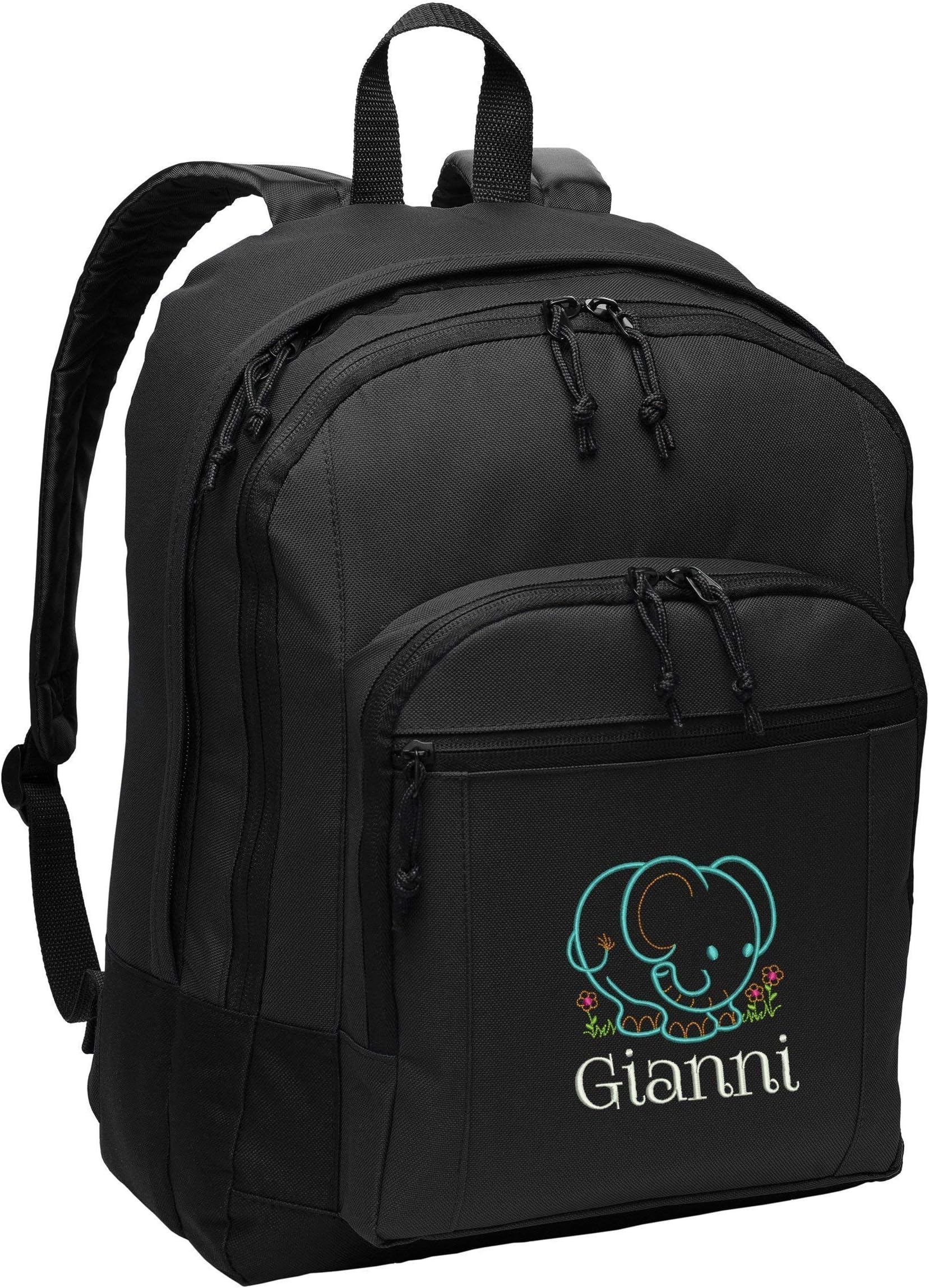 Baby Elephant Personalized Embroidered Backpack Alternative Diaper Bag