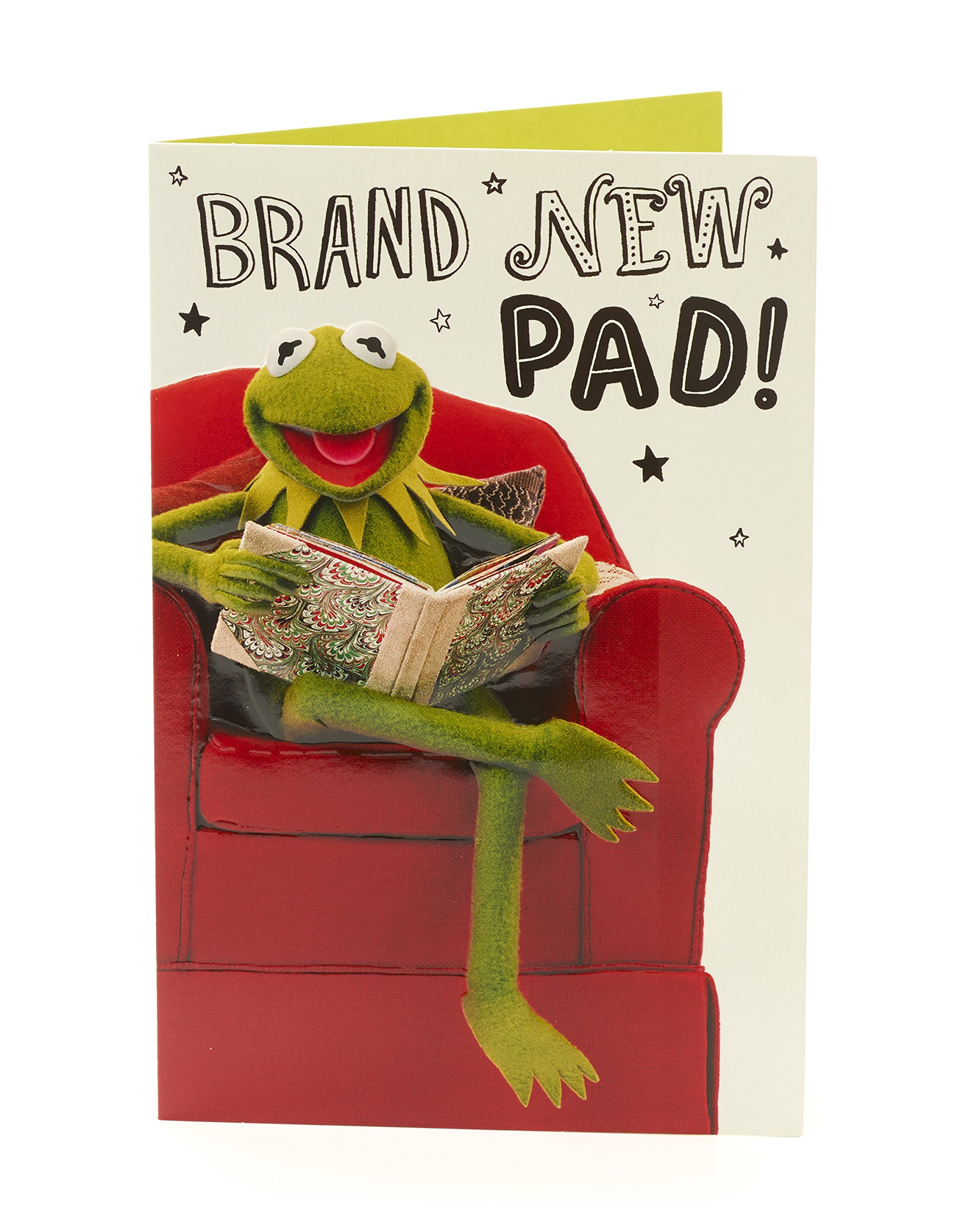 Congratulations New Home Card - Muppets Card Featuring Kermit the Frog - Congratulations Card, New Home, Ideal Gift Card - Disney