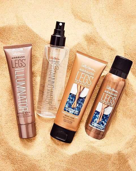 SALLY HANSEN AIRBRUSH LEGS, ILLUMINATOR LEG MAKEUP, NUDE GLOW 3.3 OZ.