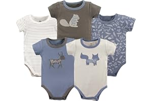 Yoga Sprout unisex-baby Baby Cotton Bodysuit, 5 Pack