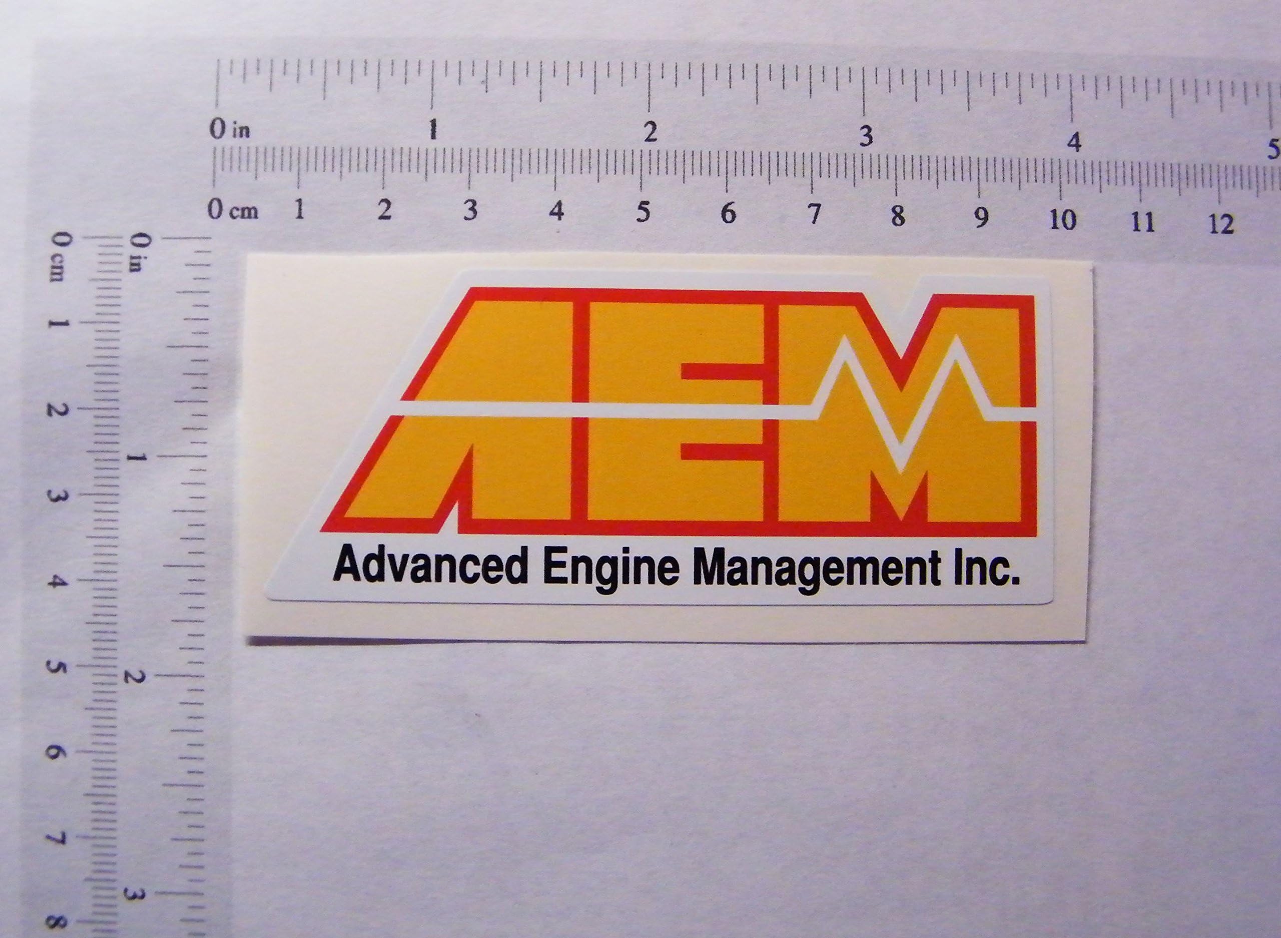 The Cool Graphic AEM, Full Colour Stickers, 91mmx38mm - 2 Off