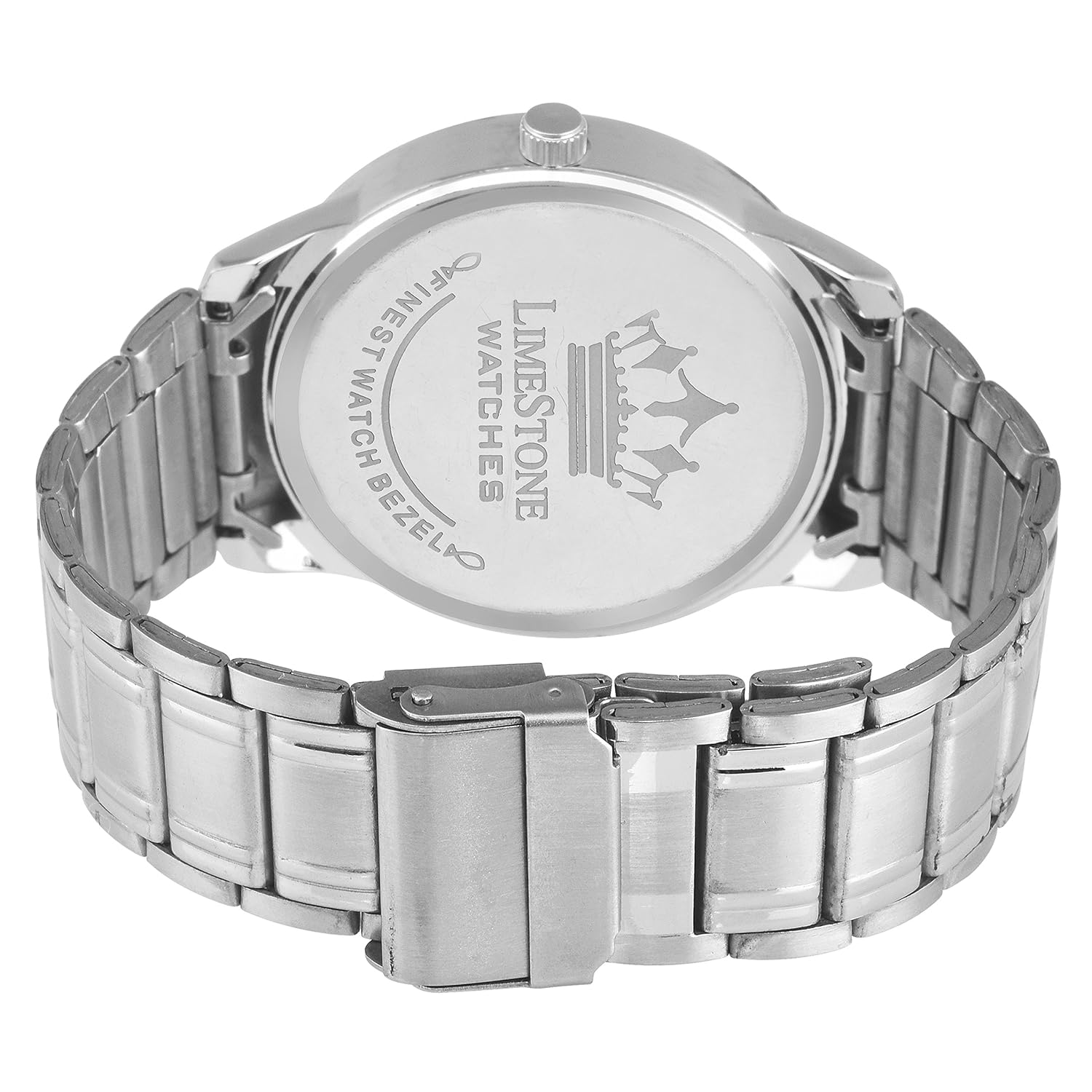 limestone analogue white dial men's & boy's watch - ls2708