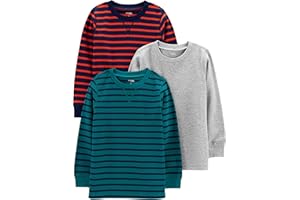 Simple Joys by Carter's Baby-Boys 3-Pack Thermal Long Sleeve Shirtst-Shirt Set