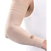 MGANG Medical Compression Arm Sleeve 15-20 mmHg, Lymphedema &amp; Post-Surgery | Full Arm Support, Silicone Non-Slip Band, Circulation, Pain Relief, Tendonitis, Swelling, Tennis Elbow Brace, Workouts