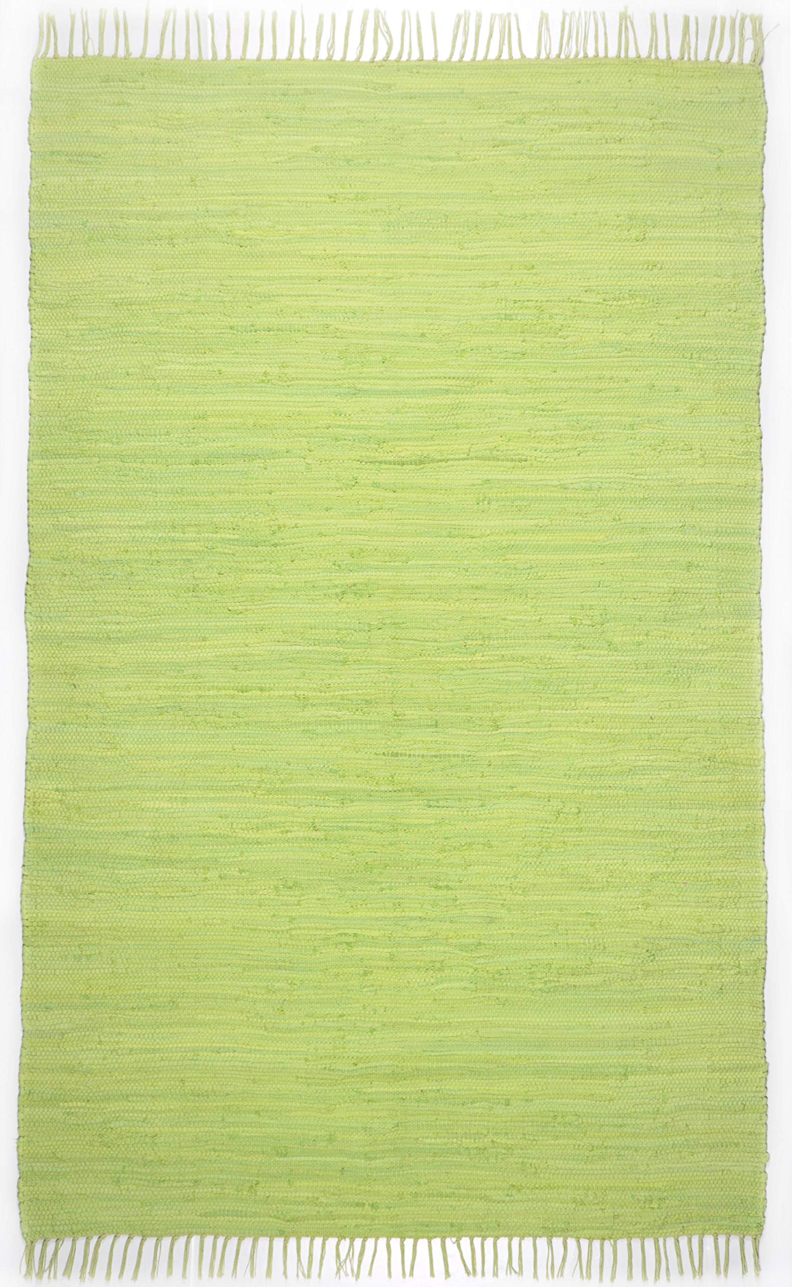 Theko Happy Cotton Rug 100% Cotton 300_Green Rectangular 70 x 140 cm