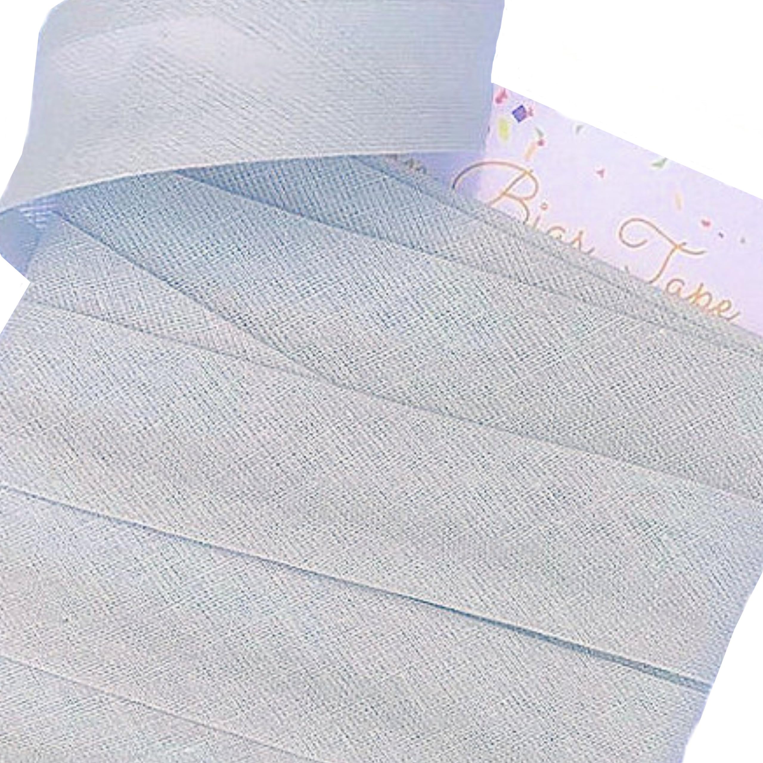 Prints to Polka Dots Bias Binding Tape 25mm (1") - 100% Cotton (Dove Grey, 5mtrs)