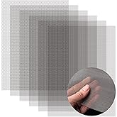 AMZDEPOT 6 Pack Wire Mesh Screen 12&times;8 Inch, 20 Mesh 304 Stainless Steel | Rustproof, Easy To Trim Hardware Cloth, Chicken Wire Mesh, Multi Purpose for Ventilation Cage Filtration Diy Works