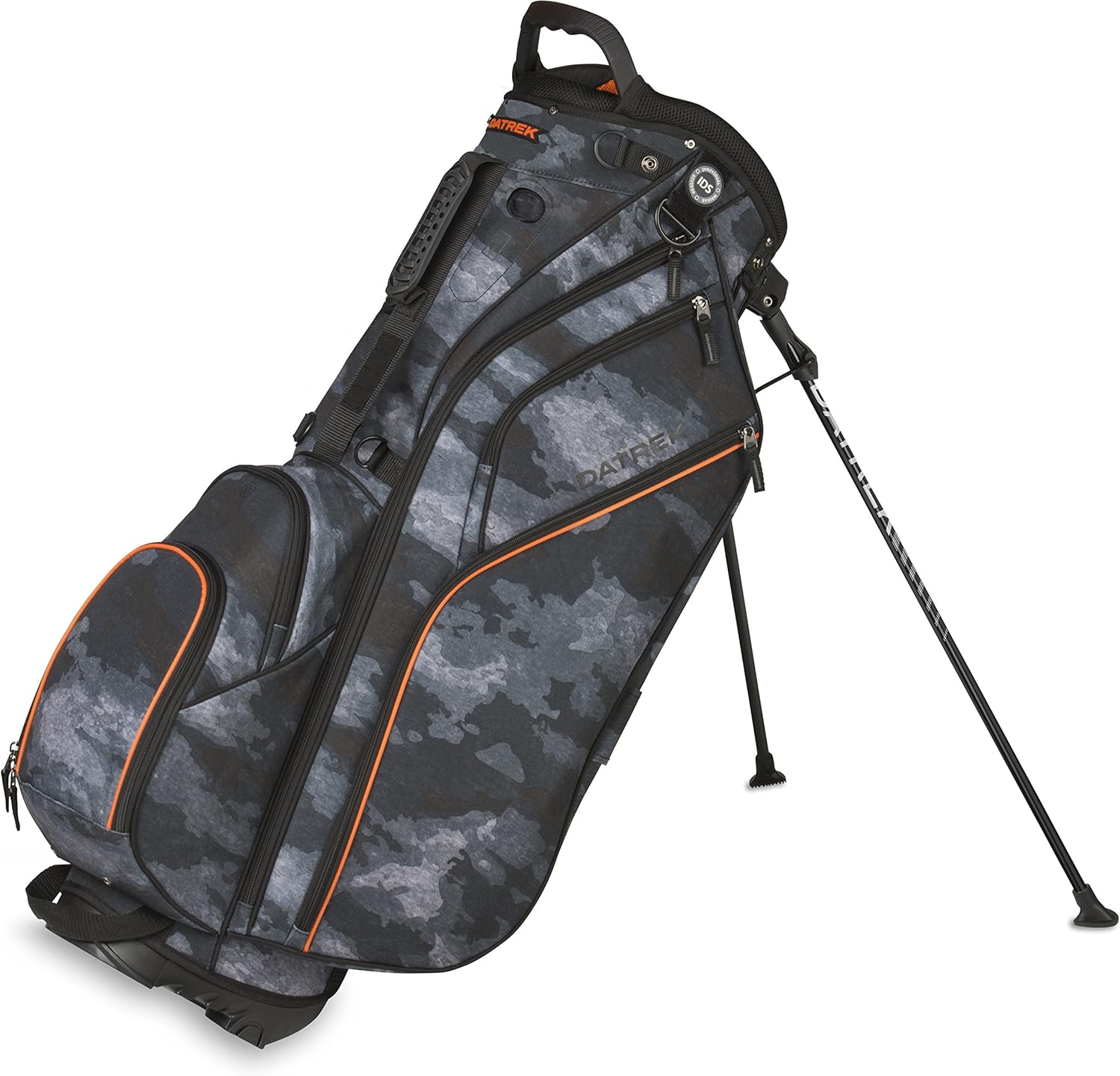 Datrek Golf Go Lite Hybrid Stand Bag (Urban Camo/Orange), Stand Bags