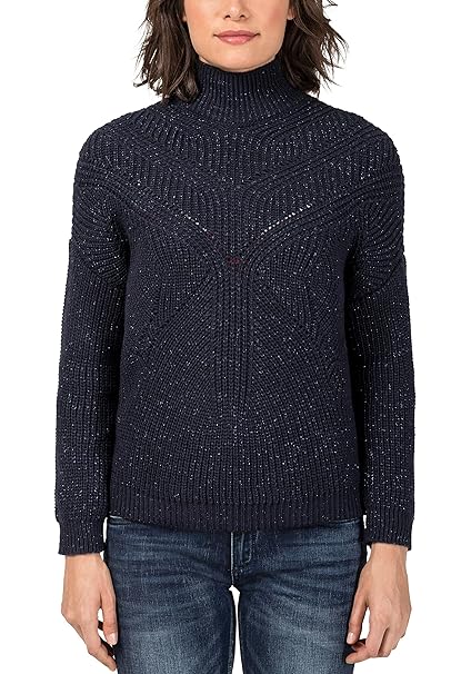 camiseta cuello alto mujer