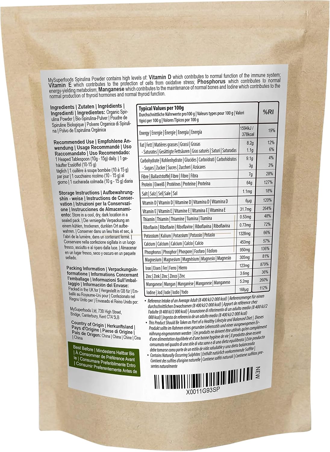 Spirulina Powder, 200 g (Pack of 1) - Image 3