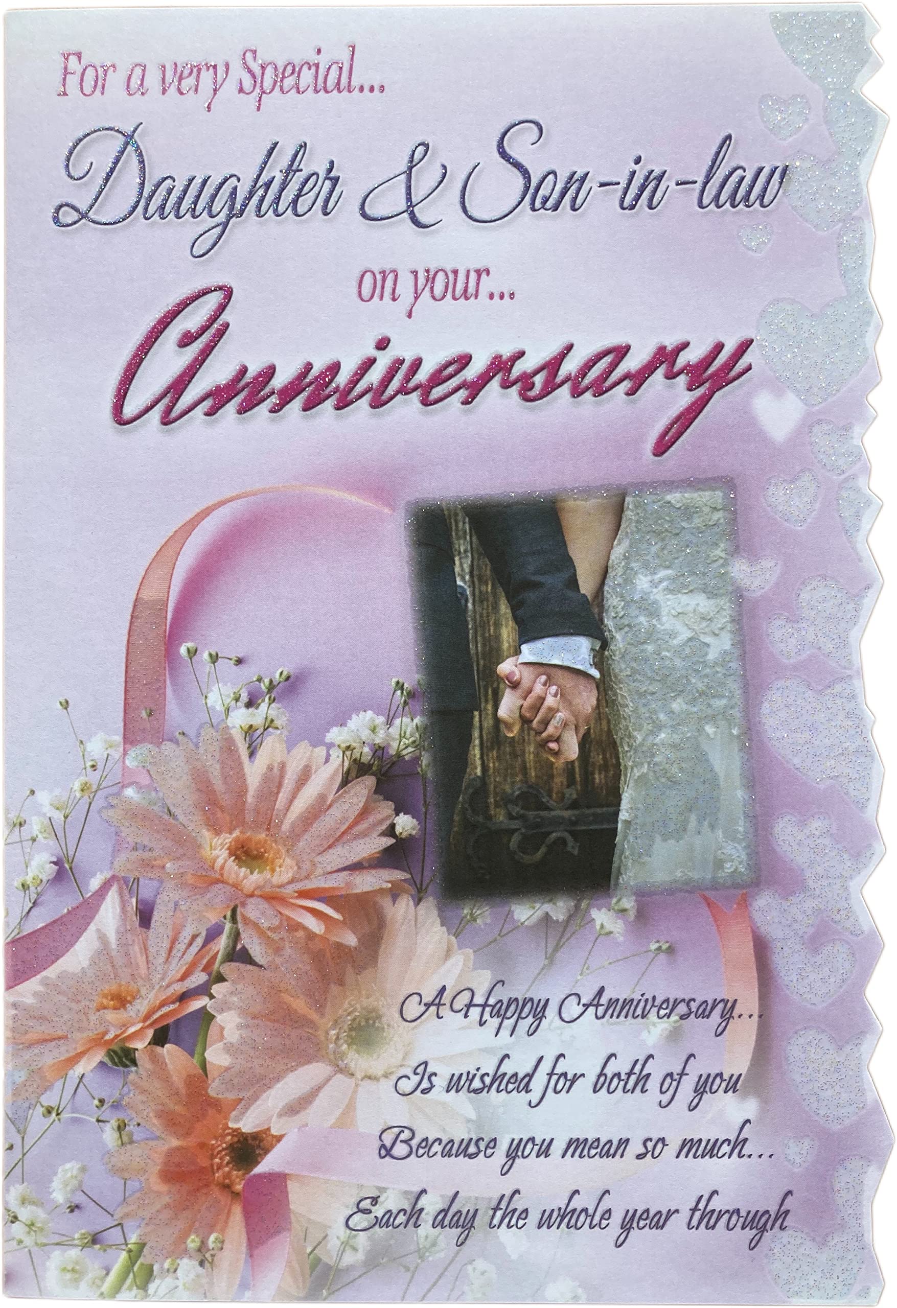 For A Very Special Daughter And son in Law On Your Anniversary Card Lovely Verse