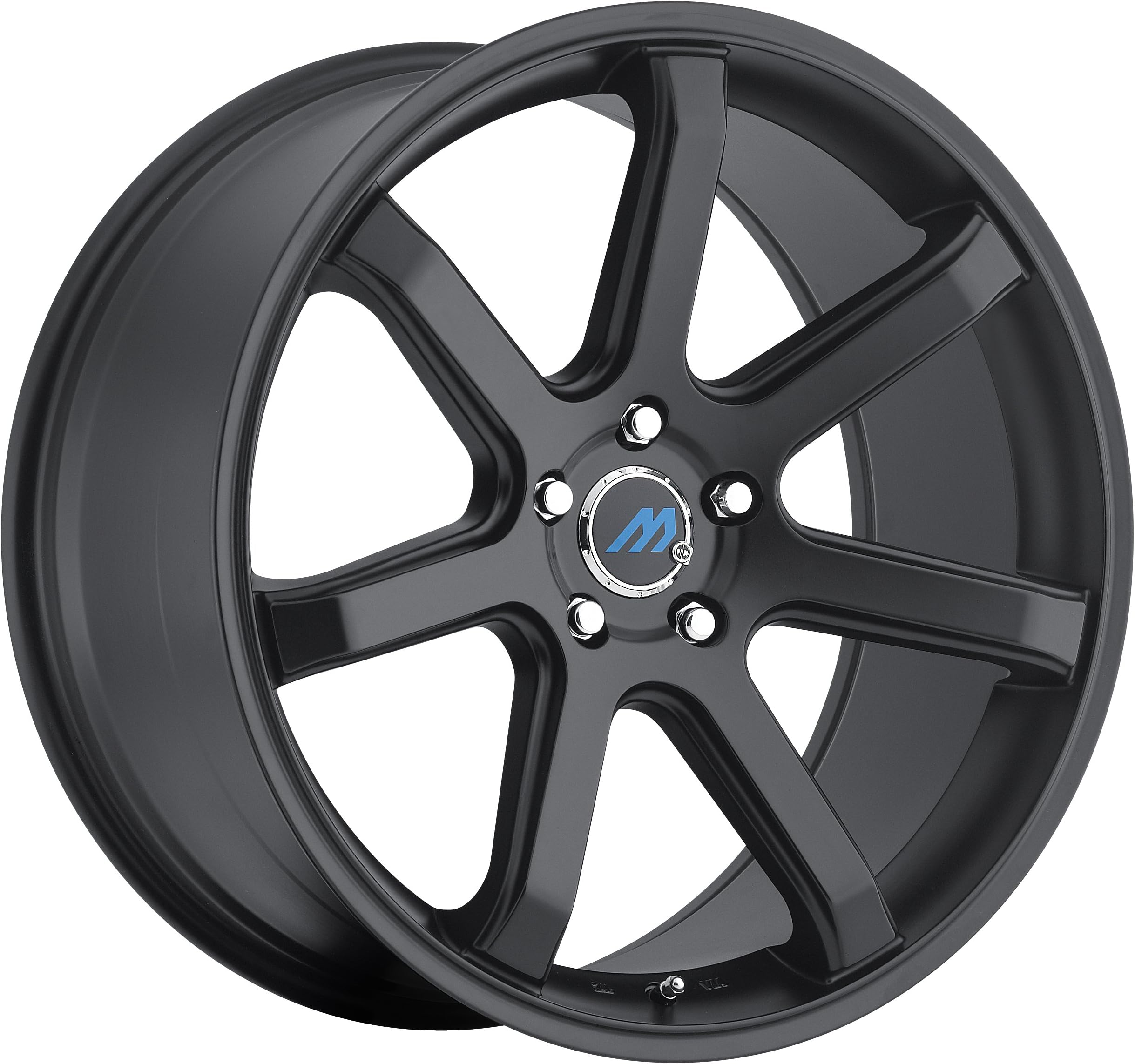 Mach ME7 Satin Black Wheel with Painted (18 x 8. inches /5 x 105 mm, 35 mm Offset)