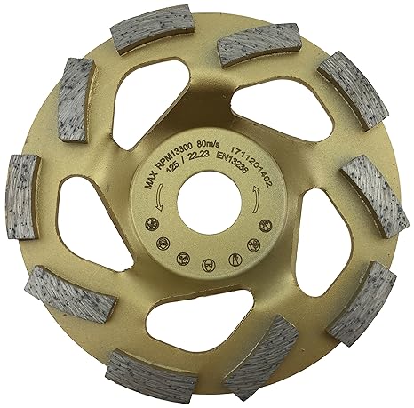 MTrade Diamant-Schleiftopf 125/22,23 mm Beton Turbo für Winkelschleifer