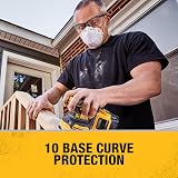 DeWalt DPG100-9D EU Safety Glasses Lightweight Frame Rubber Nose Pads view 6