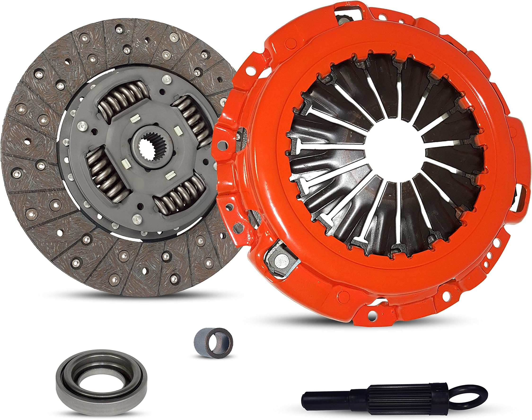Clutch Kit Compatible With Frontier Xterra Sc Sve Se Xe Crew Extended Cab Pickup 2-Door Sport Utility 4-Door 2001-2004 3.3L V6 GAS SOHC Supercharged (Stage 1; 06-082R)