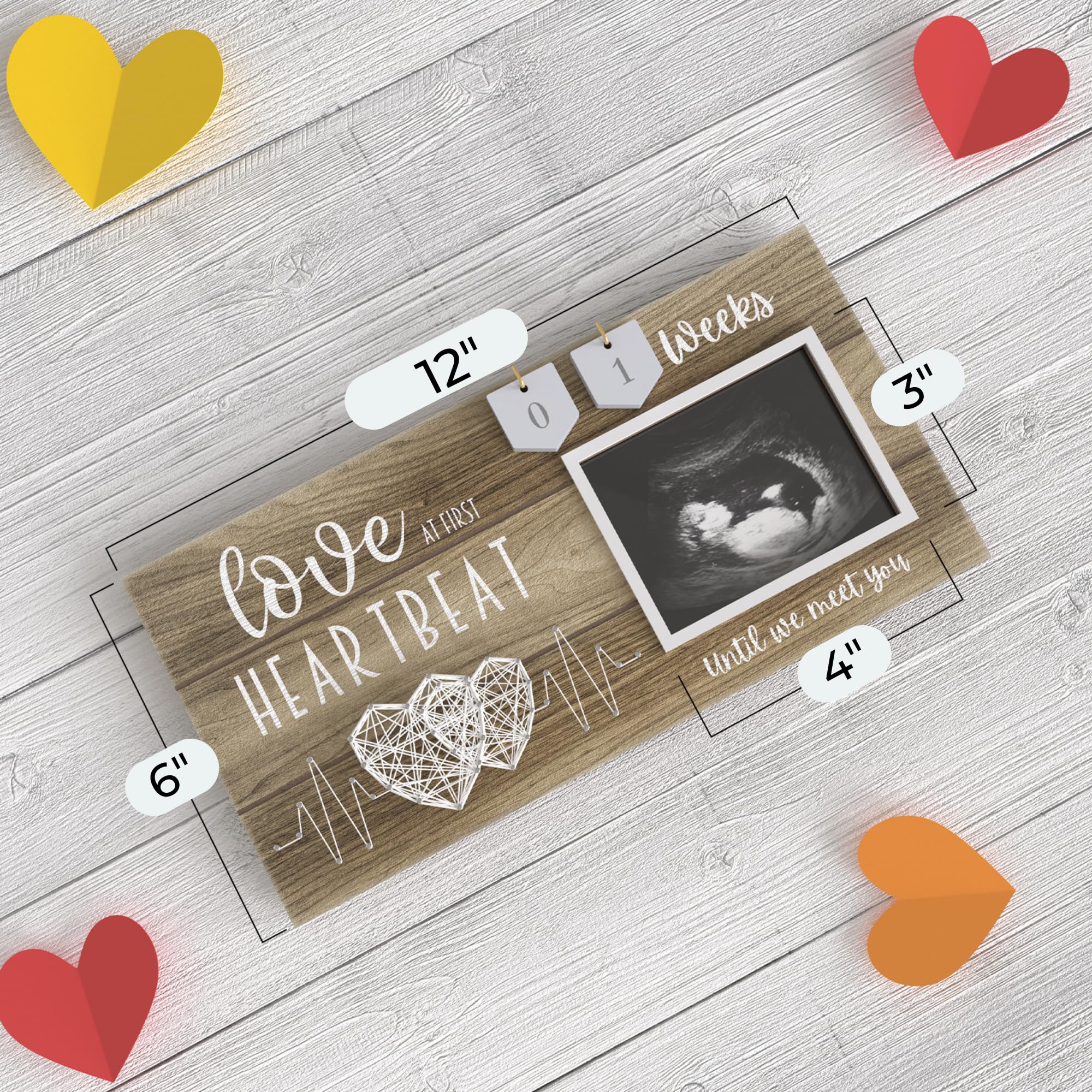 Baby Sonogram Picture Frame with Countdown Weeks - Standard 4
