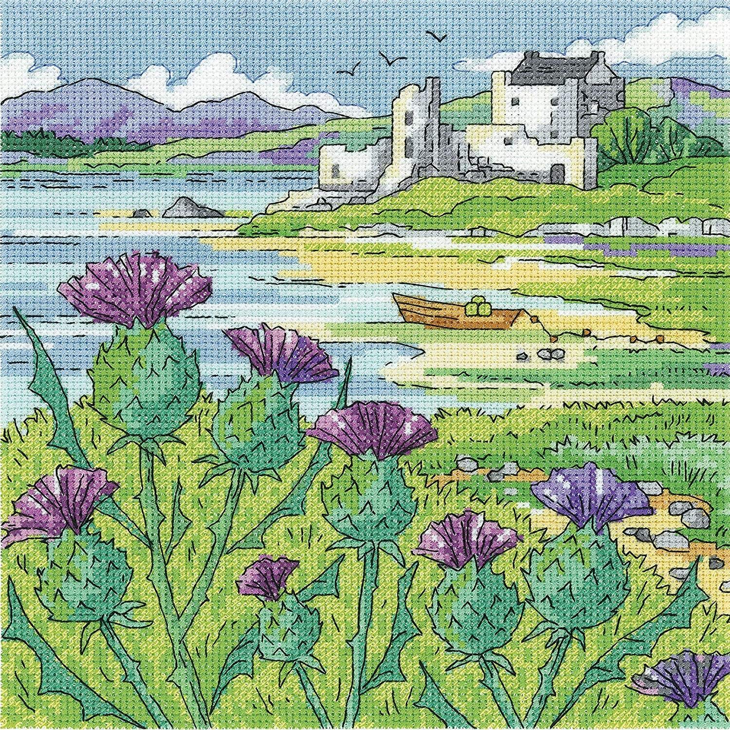 Heritage Crafts Cross Stitch Kit - Thistle Shore (Aida)