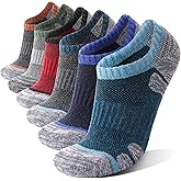 Merino Wool Hiking Running No Show Socks for Women Men Thick Warm Athletic Low Cut Thermal Ankle Socks 6 Pairs