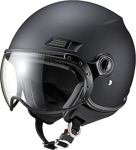 Amazon マルシン Marushin バイクヘルメット ジェット Safit Ms 340 マットブラック Mサイズ 57 58cm Ms340mbk M ジェット 車 バイク