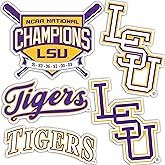 Desert Cactus Louisiana State University LSU Tigers Geaux Sticker Vinyl Decal Laptop Water Bottle Car Scrapbook (Baseball Sheet)