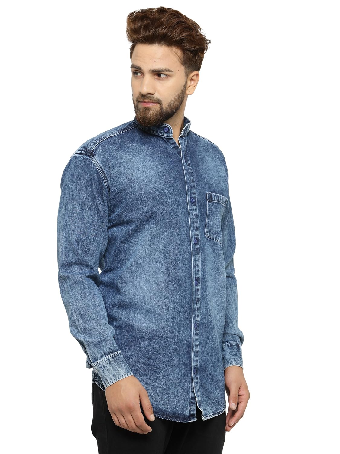ben martin men's regular fit denim shirt