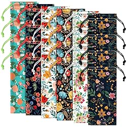 Shinylin 24 Pcs Sunglass Pouch Drawstring