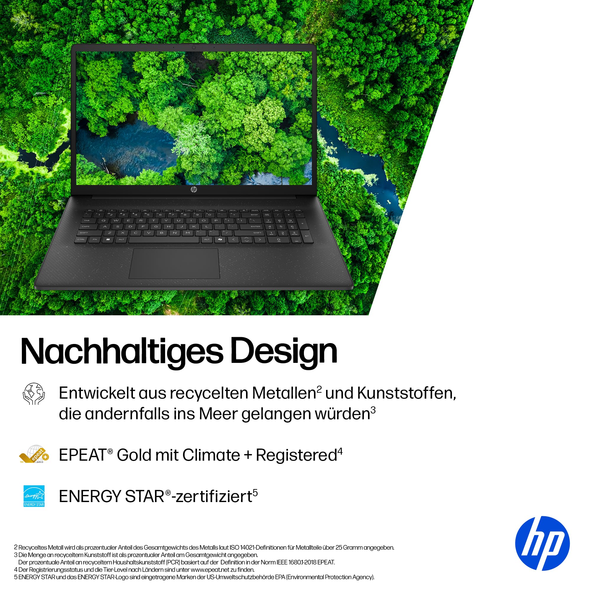 HP Laptop mit 17,3" FHD Display, AMD Ryzen 5 7520U, 8 GB DDR5 RAM, 512 GB SSD, AMD Radeon-Grafik, Windows 11, QWERTZ, Schwarz inkl. 25 GB Dropbox-Speicher für 12 Monate 9