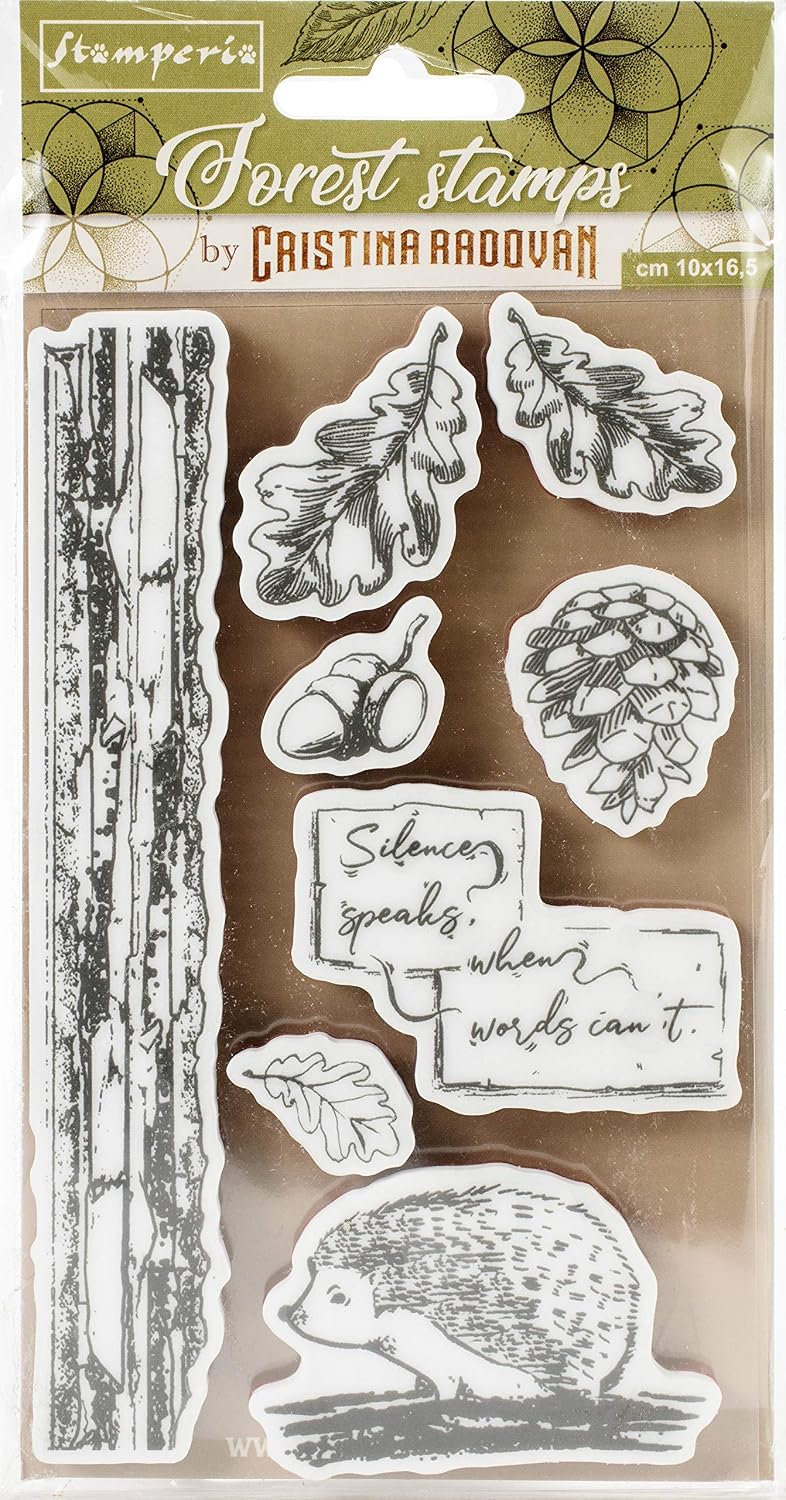 STAMPERIA INTERNATIONAL, KFT Cling Rubber Stamps Hedgehog, One Size