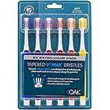 Ooak Toothbrush, Tapered V++Max Soft Bristles, 6 Pack