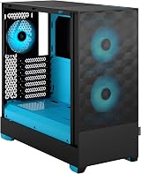 Fractal Design Pop Air RGB Cyan Core ATX Mid Tower Case 3x120mm Fans TG view 7
