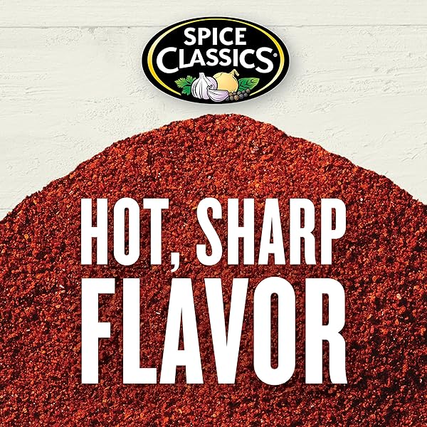 SPICE CLASSICS GROUND RED PEPPER, 14 OZ – ONE 14 OUNCE CONTAINER OF RED PEPPER SEASONING, MADE FROM DRIED GROUND RED CHILI PEPPERS FOR A ZESTY FLAVOR