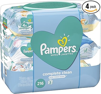 pampers baby wipes complete clean scented