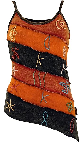 Guru-Shop Stonewash-Goa-Top, Damen, Baumwolle, Tops & T-Shirts Alternative Bekleidung