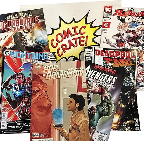 Amazon Teen 評価コミックブックグラブバッグ 6フルサイズ Marvel Dcなどの現在のコミック 重複はありません 13歳以上向け 知育 学習玩具 おもちゃ