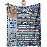 Birthday Gifts for Son Valentines Day, Son Gifts from Mom, Gifts for Adult Son, to My Son Gifts from Mom Dad, Birthday Graduation Gifts for Son, Adult Son Gift Ideas, Gift for My Son Blanket 60"x 50"