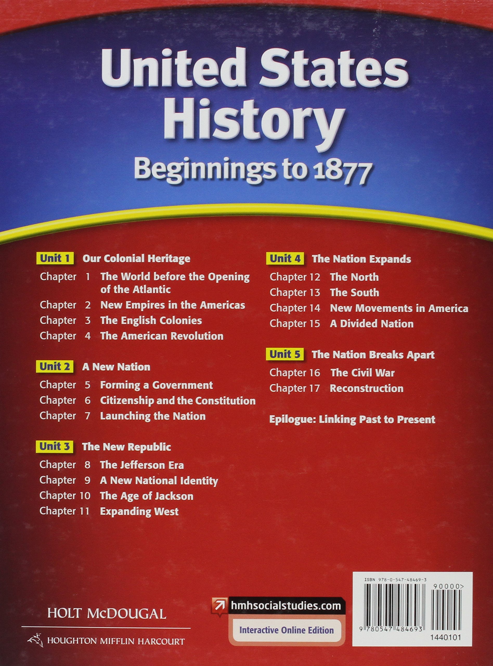 Buy United States History Beginnings To 1877 Book Online At Low Prices In India United States History Beginnings To 1877 Reviews Ratings Amazon In