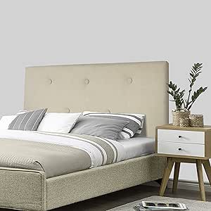 SERMAHOME- Cabecero Alicante tapizado Tela Color Beige. Medidas: 160 x