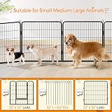Yaheetech 24 Panel Dog Playpen 80cm High Heavy Duty Pet Fence Garden view 6