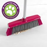 Kleeneze KL076113EU7 2 in 1 Sweeping Brush with 130 cm Handle Pink Grey view 6