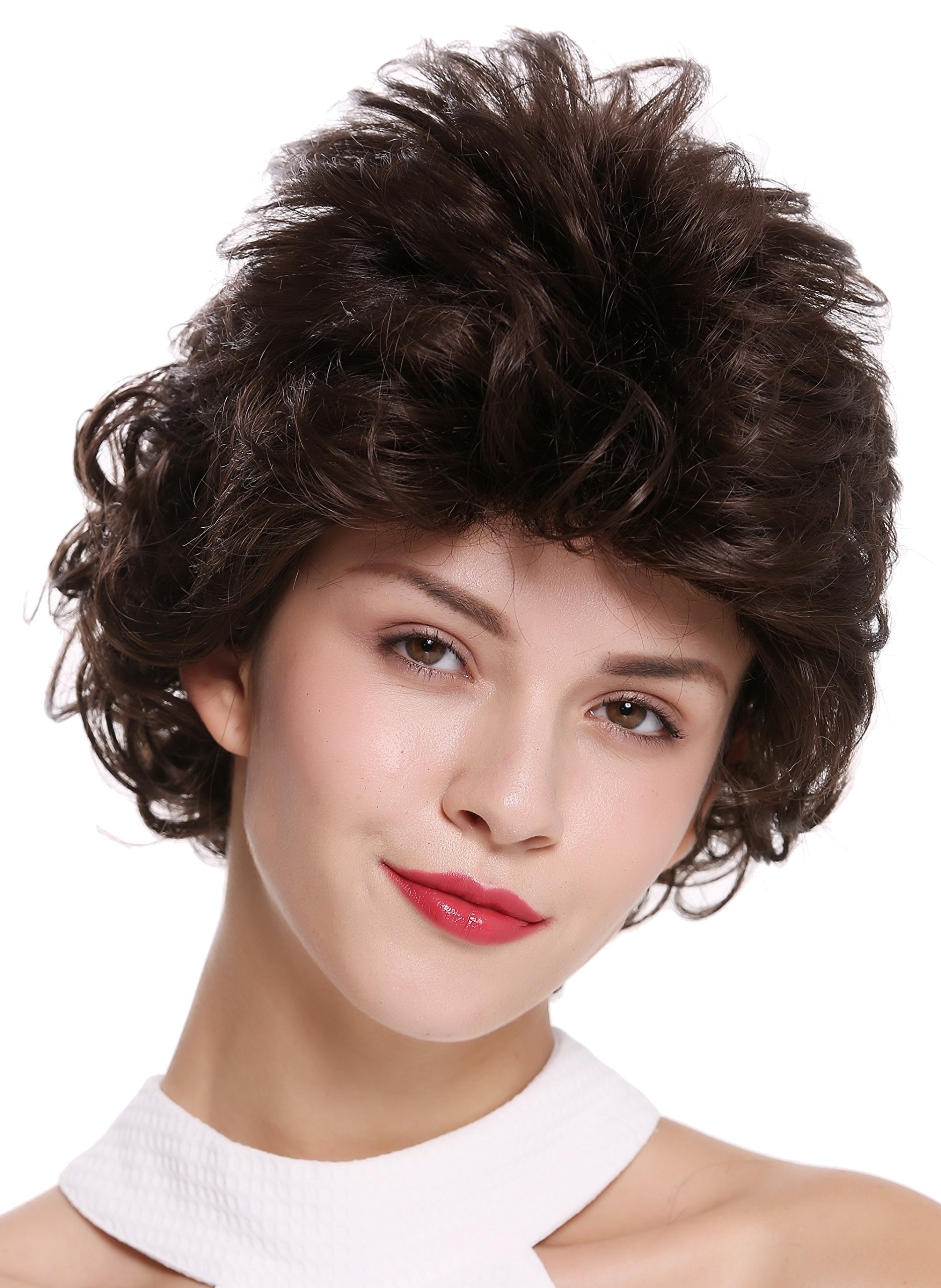 WIG ME UP - M-270-6 Lady Quality Wig short wild teased voluminous 80s streaked brown