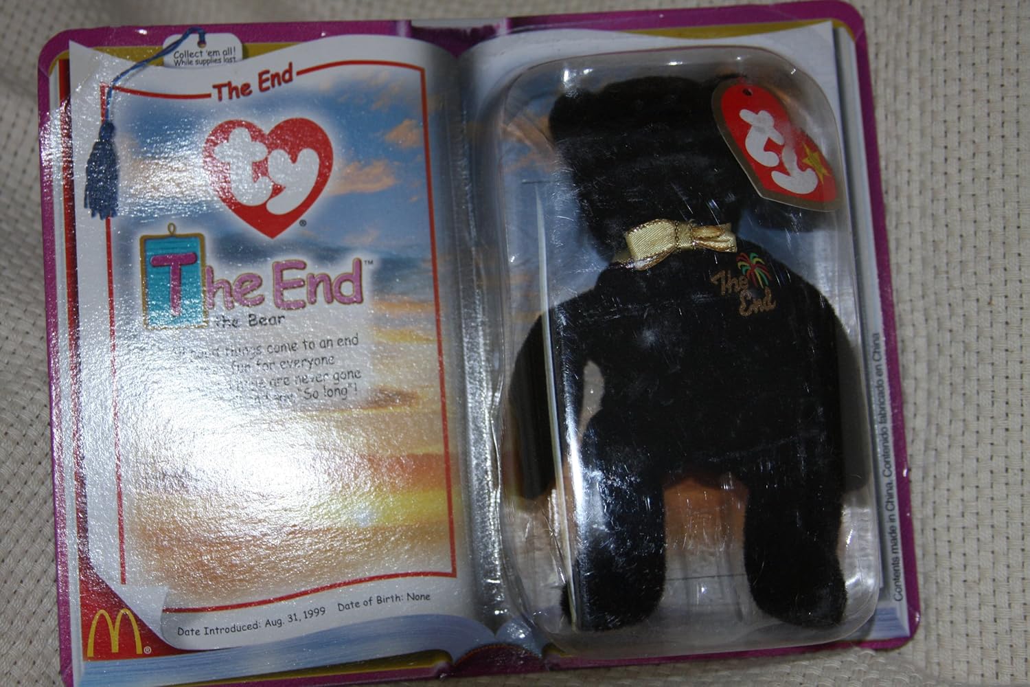 the end mcdonalds beanie baby