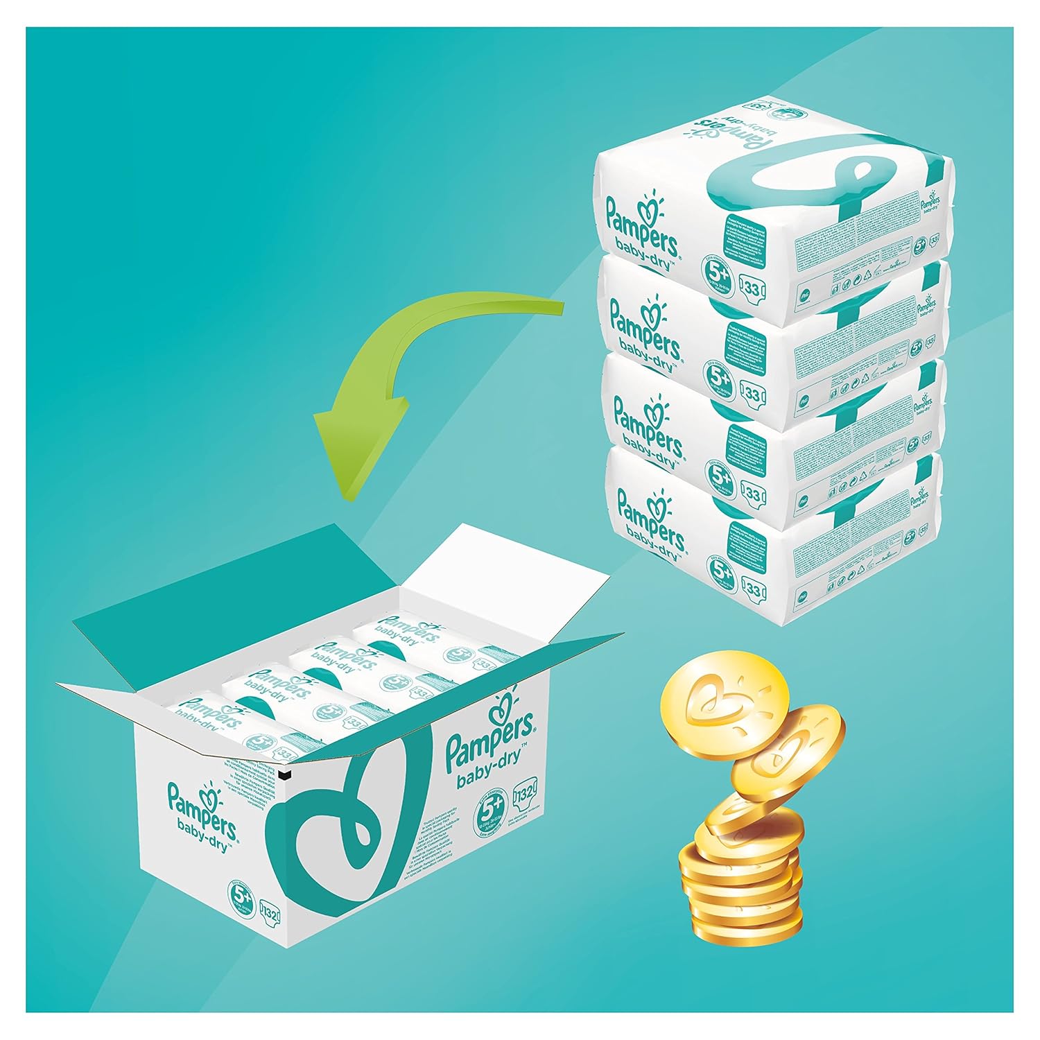 pampers overnight nappies