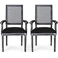 Christopher Knight Home Maria DINING CHAIR SETS, Black + Gray