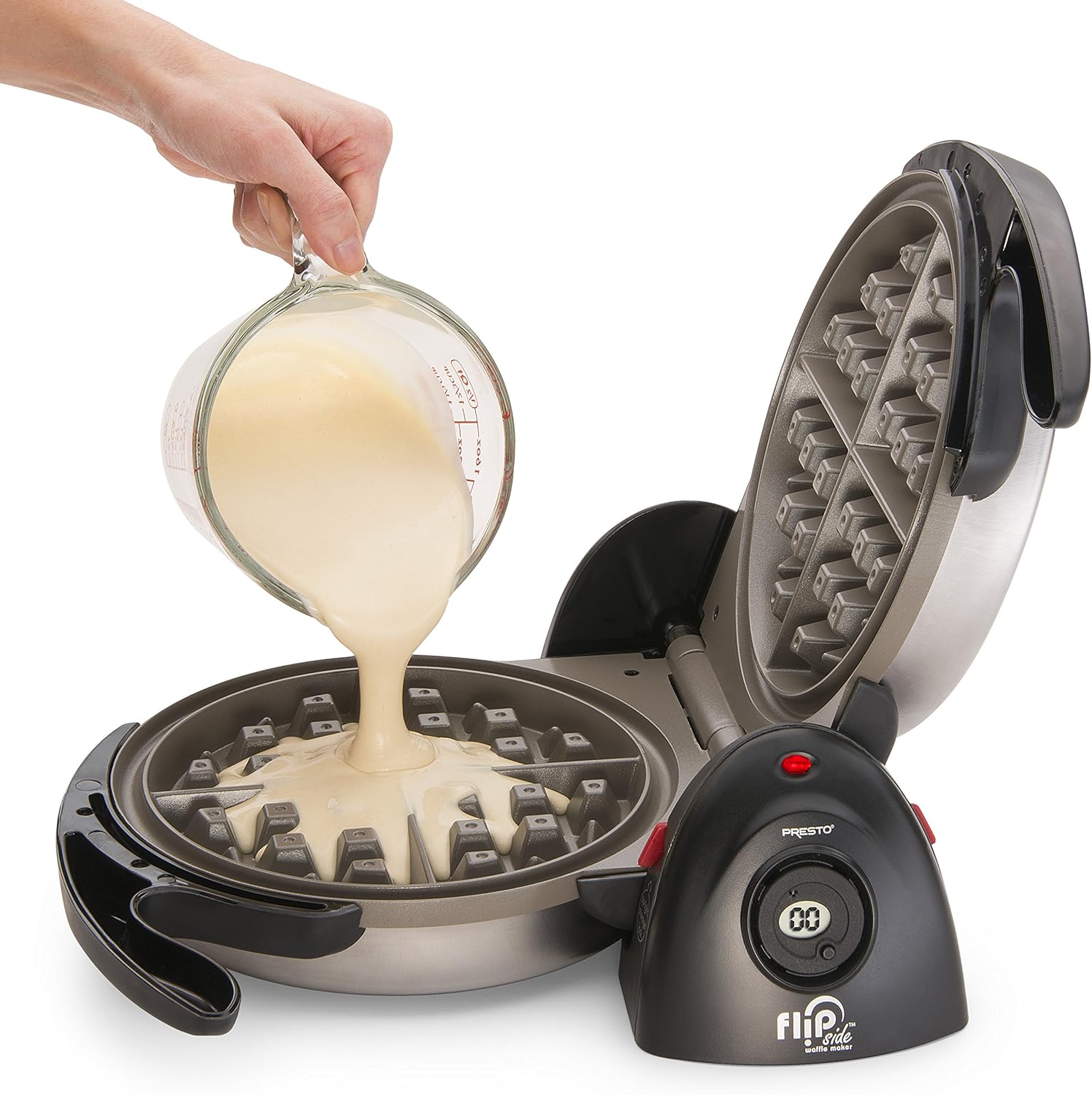 Presto 03510 Ceramic FlipSide Belgian Waffle Maker, Black: Electric Waffle Irons: Kitchen & Dining