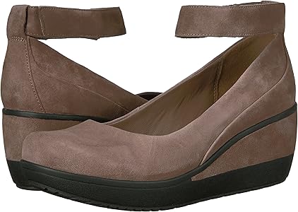 clarks women's wynnmere fox ankle wedge pump