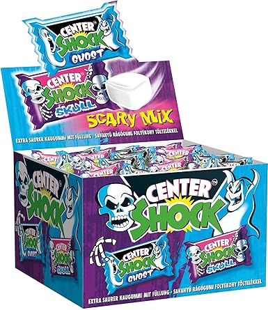 Center Shock Scary Mix Box Mit 100 Kaugummis Extra Sauer Zufallsgeschmack Amazon De Lebensmittel Getranke