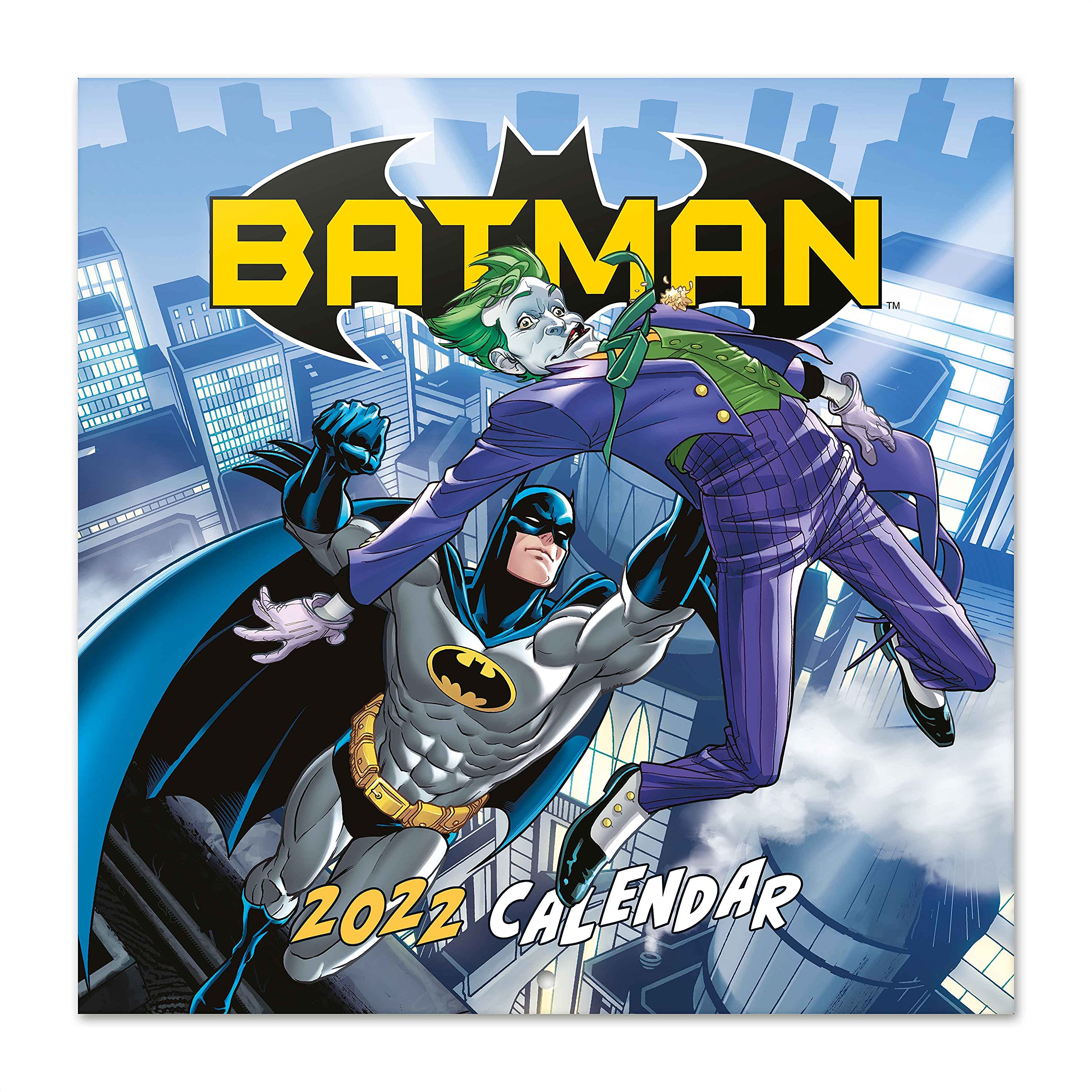 Official Batman 2022 Wall Calendar, 2022 Calendar, 12" x 12" Square Wall Calendar 2022 (Free Poster Included), Family Calendar 2022, DC Comics Calendar 2022, Kids Calendar - Secret Santa Gift — image 1