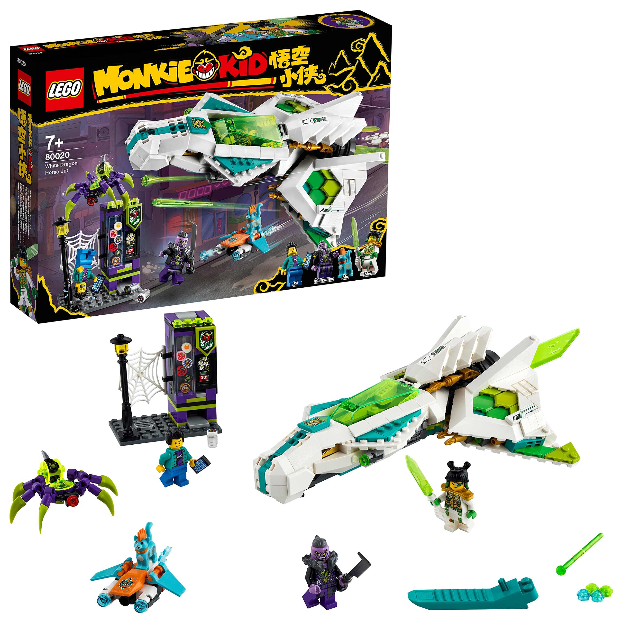 LEGO Monkie Kid 80020 White Dragon Horse Jet
