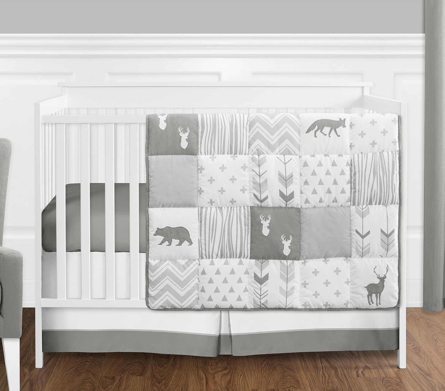 baby girl deer nursery bedding